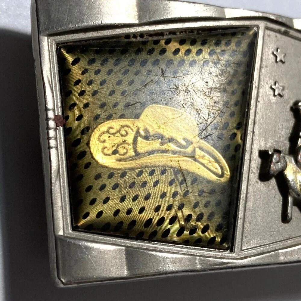Belt‎ Buckle Cowboy 3D Hat Riding Rodeo Western Bucking Bull Southwest